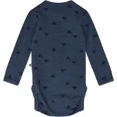 Hummel Rompertje/body donkerblauw / zwart