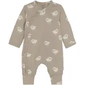 Noppies Rompertje/body 'Soperton' donkerbeige / zwart / wit