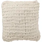 J-Line Cushion knitted polyester white