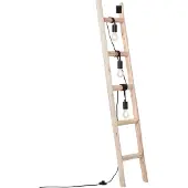 Brilliant Tafellamp Ladder Hout Zwart 3xe27