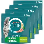 Purina One Indoor - Kattenbrokjes - Kalkoen - 4 x 1.5 kg