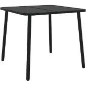 vidaXL Tuintafel 80x80x71 cm staal antracietkleurig