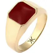 KUZZOI Ring goud / bordeaux