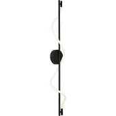 QAZQA Moderne wandlamp zwart incl. LED 3-staps dimbaar - Twirl