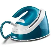 Philips Stoomstrijkijzer met Stoomgenerator GC6815/20 - Met Station - Snel Warm - Verticaal Strijken - Groot Reservoir - Blauw