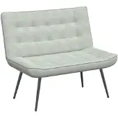 vidaXL Bankje 110x74x84 cm fluweel lichtgrijs