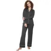 Mey Lange pyjama Serie Pure Chic Thunder Grey | Maat XS