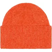 s.Oliver Beanie met wol en brede ribgebreide omslag
