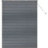 vidaXL Venetiaanse jaloezie Donkergrijs 175 x 125 cm 25 mm Aluminium