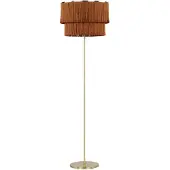 Beliani PERISTERI - Vloerlamp - Bruin - Metaal