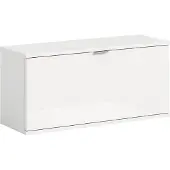 Xonox Home ProjektX schoenenkast bank 1 klepdeur wit hoogglans.