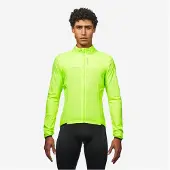 VAN RYSEL Heren Fluorescerende Gele Ultralight Long Sleeve Windbreaker || Maat: S