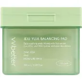 Vvbetter Jeju Yuja Balancing Toner Pads - met Zinc PCA, Exfoliërend met PHA, Voor Acnegevoelige Huid (120pads)