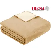 Ibena Uni Plaid Ibena Sorrento Doubleface Creme/Wolwit