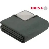 Ibena Plaid Sorrento Grijs/Zilver-220 x 240 cm
