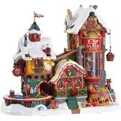 Lemax Kerstfiguur Elf made toy factory with 4.5v adaptor (aa)