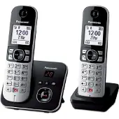 Panasonic KX-TG6862JTB, Telefoon, Zilver, Zwart