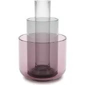 Umbra Layla vaas 15x27x15cm 3 stuks glas kleurmix 1017035-022