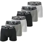 Replay Boxershorts grijs gemêleerd / zwart / wit
