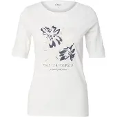 s.Oliver Shirt violetblauw / zilver / offwhite