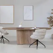 Giga Meubel Eettafel Ava Ovaal Naturel 200cm