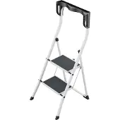 Hailo Klapptritt Stufen 2Plattform-H.470mm Stahl/Kunststoff m.Anti-Rutsch-Matten