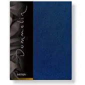 Dommelin Hoeslaken Navy (Satijn 300TC)-90 x 210 cm