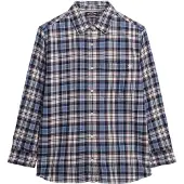 Superdry Blouse blauw / nachtblauw / donkerrood / wit