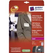 Avery Zelfklevende naambadges L4787-20 afneembaar A4 Blauw, wit 80 x 50 mm 20 Vellen à 10 Etiketten