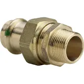 Viega Technologie voor pijpaansluitingen, Sanpress forskruning 1"-28 mm af rødgods, SC-Contur bus/nippel (Persaansluiting)