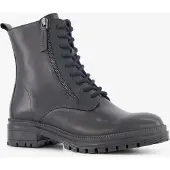 Harper leren dames veterboots zwart maat 42