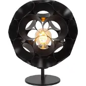 Lucide HANNELORE - Tafellamp - Ø 25 cm - 1xE27 - Zwart