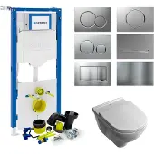 Villeroy & Boch Geberit up320 toiletset set 19 v&b o.novo directflush met sigma drukplaat