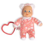 Chicco My Doudou Doll - Mijn Kleine Pop - Zachte Knuffelpop met Hartvormige Bijtring - Zalmroze (0M+)