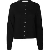 Selected Gebreid vest 'SLFThea' zwart