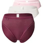 Sloggi Slip rosa / bourgogne / wit