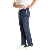 Hajo Heren trainingsbroek of revalidatiebroek met rits blauw | Maat 62