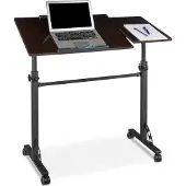 Relaxdays Laptop tafel, Notebookstandaard, Zwart