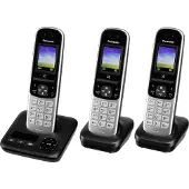 Panasonic KX-TGH723GS, Telefoon, Zwart
