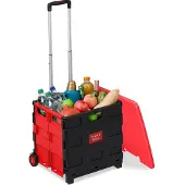 Relaxdays Winkelwagen, Rood