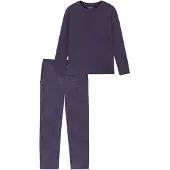 Schiesser Pyjama 'Selected Premium Warming' lila