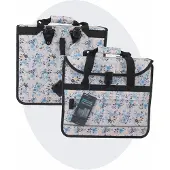 Voltano Voorgevormde Enkele Fietstas / Pakaftas - Light Flowers- 17L