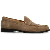 Manfield Taupe suède loafers | Maat 40