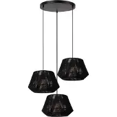 Lucide JESSICA - Hanglamp - Ø 35,5 cm - 3xE27 - Zwart