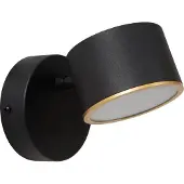 Lucide Gian Wandlamp Black