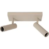 Lucide GRADO - Plafondspot (Plafondlamp) - 2xGU10 (MR11) - Taupe