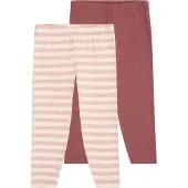 Minymo Leggings lichtbeige / rosa / bourgogne