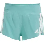 Adidas Sportbroek 'Adizero ' aqua / lichtgroen / wit