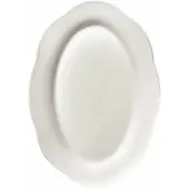 Serax Diep Bord High Oval L White Silhouette 30 cm