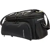 New Looxs Sports Trunkbag Racktime - Bagagedragertas - Fietstas Enkel - Ingebouwde Racktime-Adapter - Waterdicht door Regenhoes (inclusief) - Vergrootbaar tot 31 L - Zwart